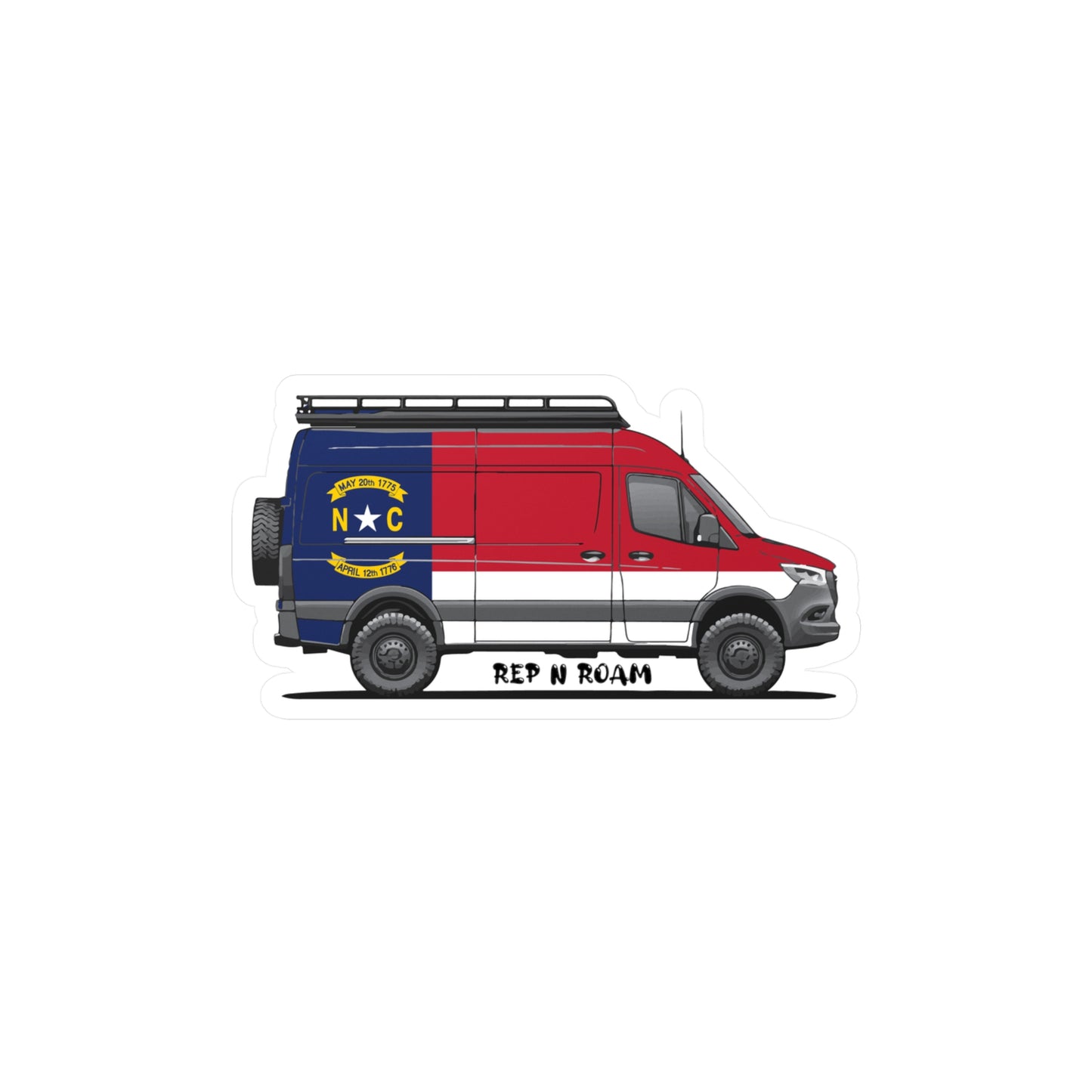 North Carolina Sprinter Sticker