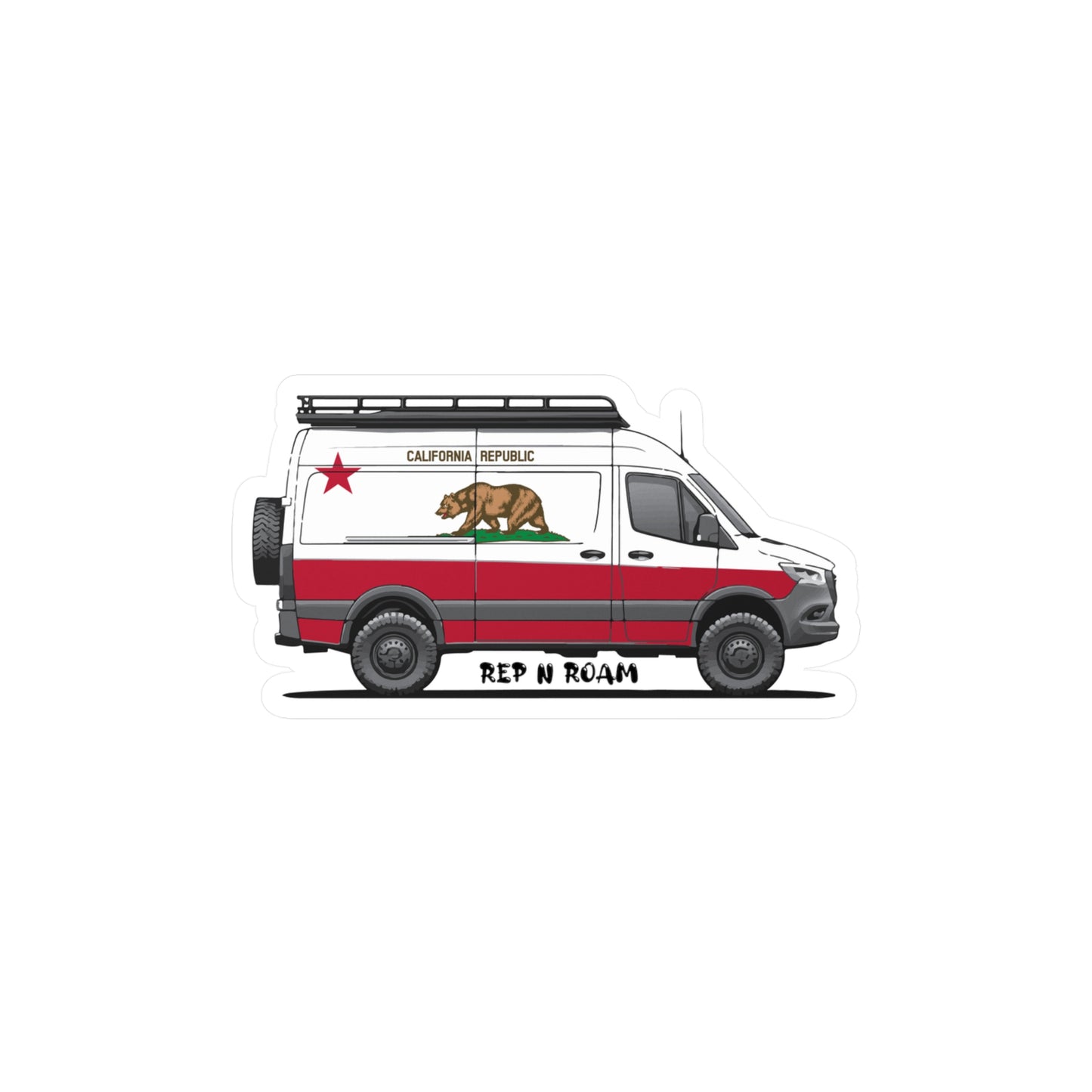 California Sprinter Sticker